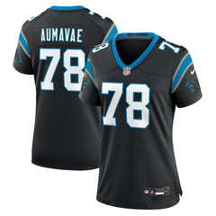 Popo Aumavae Carolina Panthers Women's Team Game Jersey - Black