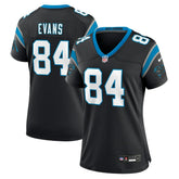 Mitchell Evans Carolina Panthers Women's Team Game Jersey - Black