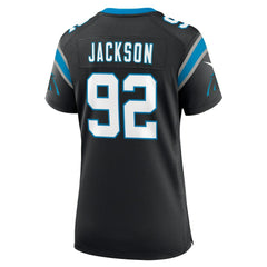 Cam Jackson Carolina Panthers Women's Team Game Jersey - Black