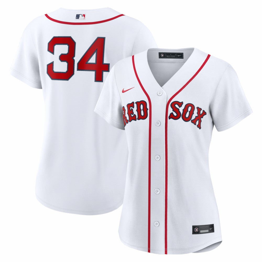 David Ortiz Boston Red Sox Women's Home Replica Player Jersey - White