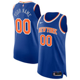 New York Knicks Authentic Custom Jersey - Icon Edition - Blue