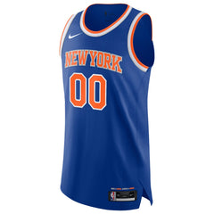 New York Knicks Authentic Custom Jersey - Icon Edition - Blue