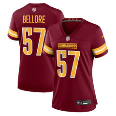 Nick Bellore Washington Commanders Women's Team Game Jersey - Burgundy