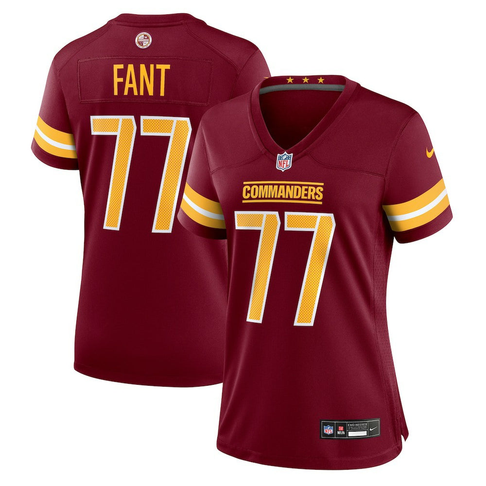 George Fant Washington Commanders Women's Team Game Jersey - Burgundy