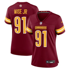 Deatrich Wise Jr. Washington Commanders Women's Team Game Jersey - Burgundy