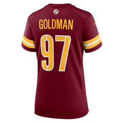 Eddie Goldman Washington Commanders Women's Team Game Jersey - Burgundy
