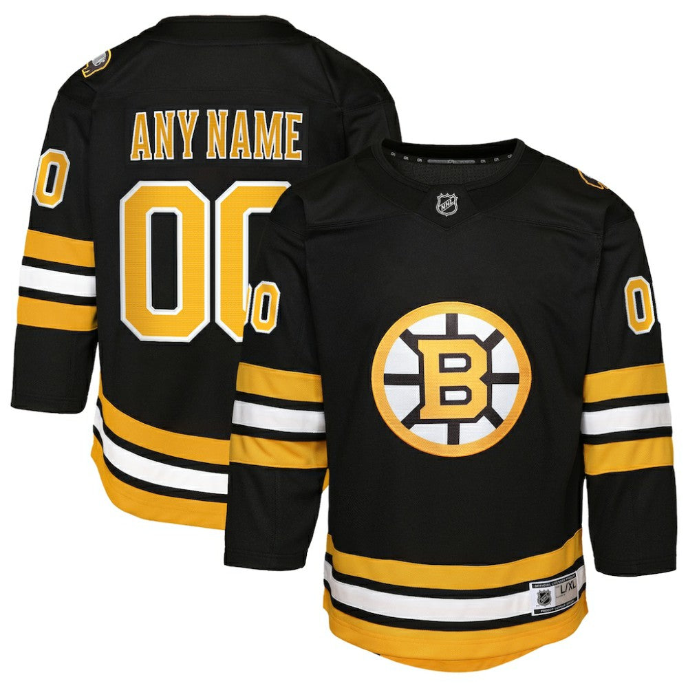 Boston Bruins Youth Home Custom Premier Jersey Black