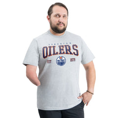 Edmonton Oilers G-III Sports by Carl Banks Adaptive Classic Team Graphic T-Shirt Gray