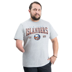 New York Islanders G-III Sports by Carl Banks Adaptive Classic Team Graphic T-Shirt Gray