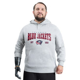 Columbus Blue Jackets G-III Sports by Carl Banks Adaptive Classic Team Spirit Fleece Hoodie Gray