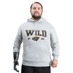 Minnesota Wild G-III Sports by Carl Banks Adaptive Classic Team Spirit Fleece Hoodie Gray