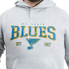 St. Louis Blues G-III Sports by Carl Banks Adaptive Classic Team Spirit Fleece Hoodie Gray