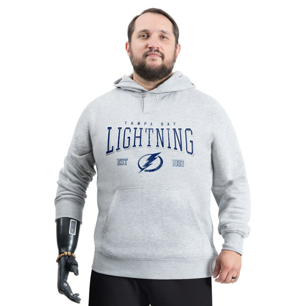 Tampa Bay Lightning G-III Sports by Carl Banks Adaptive Classic Team Spirit Fleece Hoodie Gray