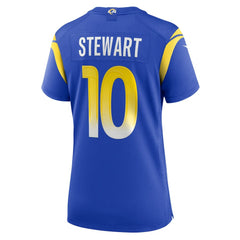Josaiah Stewart Los Angeles Rams Women's Team Game Jersey - Royal