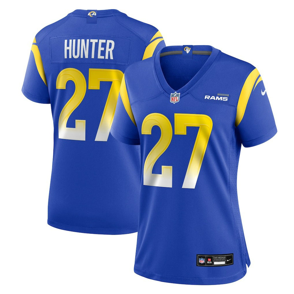 Jarquez Hunter Los Angeles Rams Women's Team Game Jersey - Royal