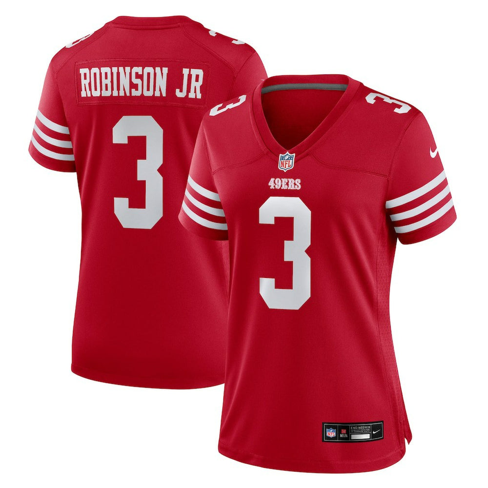 Brian Robinson Jr. San Francisco 49ers Women's Team Game Jersey - Scarlet