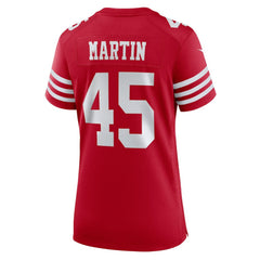 Nick Martin San Francisco 49ers Women's Team Game Jersey - Scarlet