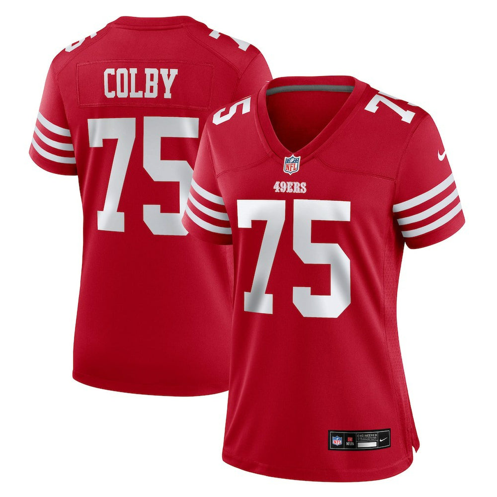Connor Colby San Francisco 49ers Women's Team Game Jersey - Scarlet