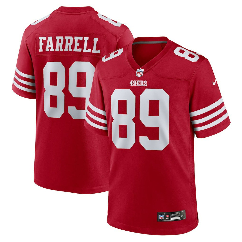 Luke Farrell San Francisco 49ers Team Game Jersey - Scarlet
