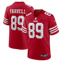 Luke Farrell San Francisco 49ers Team Game Jersey - Scarlet