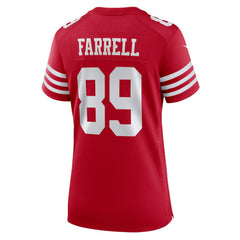 Luke Farrell San Francisco 49ers Women's Team Game Jersey - Scarlet
