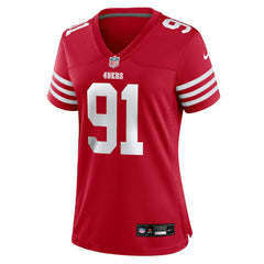 Sam Okuayinonu San Francisco 49ers Women's Team Game Jersey - Scarlet