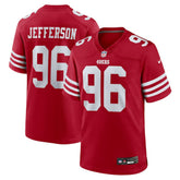 Jordan Jefferson San Francisco 49ers Team Game Jersey - Scarlet