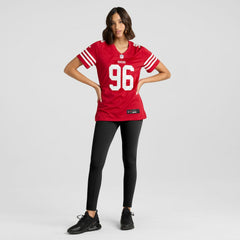 Jordan Jefferson San Francisco 49ers Women's Team Game Jersey - Scarlet