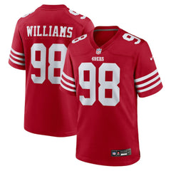 Mykel Williams San Francisco 49ers Team Game Jersey - Scarlet