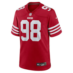 Mykel Williams San Francisco 49ers Team Game Jersey - Scarlet
