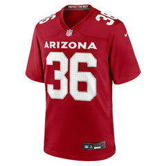 Kitan Crawford Arizona Cardinals Team Game Jersey - Cardinal