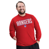 New York Rangers G-III Sports by Carl Banks Adaptive Mesh Effect Long Sleeve T-Shirt Red
