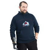 Colorado Avalanche G-III Sports by Carl Banks Adaptive Classic Team Arc Fleece Hoodie Navy