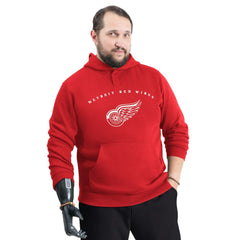 Detroit Red Wings G-III Sports by Carl Banks Adaptive Classic Team Arc Fleece Hoodie Red