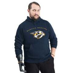 Nashville Predators G-III Sports by Carl Banks Adaptive Classic Team Arc Fleece Hoodie Navy