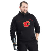 Calgary Flames G-III Sports by Carl Banks Adaptive Classic Team Arc Fleece Hoodie Black
