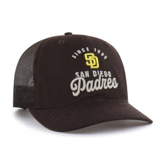 San Diego Padres Pitstop Trucker Adjustable Hat Brown | 47 brand