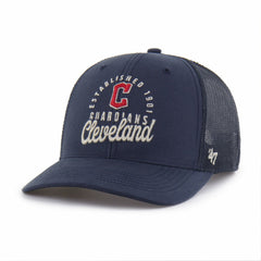 Cleveland Guardians Pitstop Trucker Adjustable Hat Navy | 47 brand