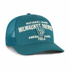Milwaukee Brewers Contemporary Hitch Adjustable Trucker Hat Teal | 47 brand