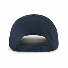 Minnesota Twins Cooperstown Break Wood Suede Hitch Adjustable Hat Navy/Brown | 47 brand