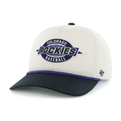 Colorado Rockies Frame Out Hitch Adjustable Hat Natural/Black | 47 brand