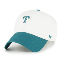 Texas Rangers Contemporary Tonal Clean Up Adjustable Hat White/Teal | 47 brand