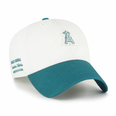 Los Angeles Angels Contemporary Tonal Clean Up Adjustable Hat White/Teal | 47 brand