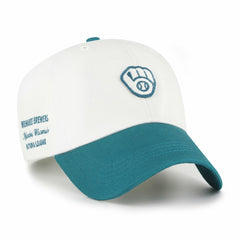 Milwaukee Brewers Contemporary Tonal Clean Up Adjustable Hat White/Teal | 47 brand
