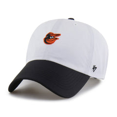 Baltimore Orioles Vista Mini Clean Up brrr° Adjustable Hat White/Black | 47 brand