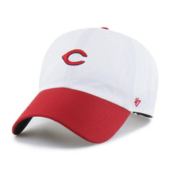 Cincinnati Reds Vista Mini Clean Up brrr° Adjustable Hat White/Red | 47 brand