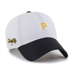 Pittsburgh Pirates Vista Mini Clean Up brrr° Adjustable Hat White/Black | 47 brand
