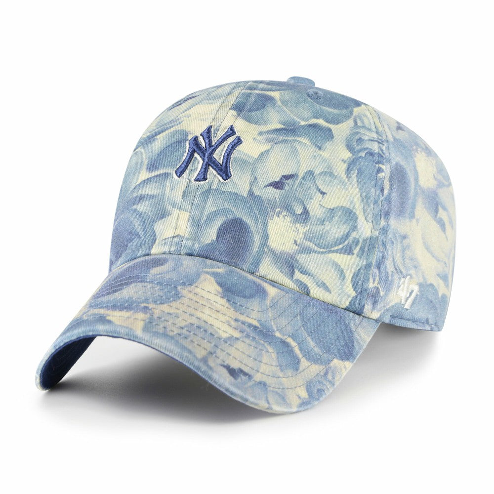 New York Yankees Women's Gardenia Clean Up Adjustable Hat Blue | 47 brand