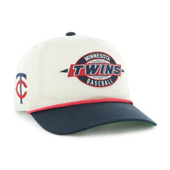 Minnesota Twins Youth Frame Out Hitch Adjustable Hat Natural/Navy | 47 brand