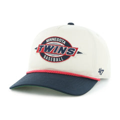 Minnesota Twins Youth Frame Out Hitch Adjustable Hat Natural/Navy | 47 brand